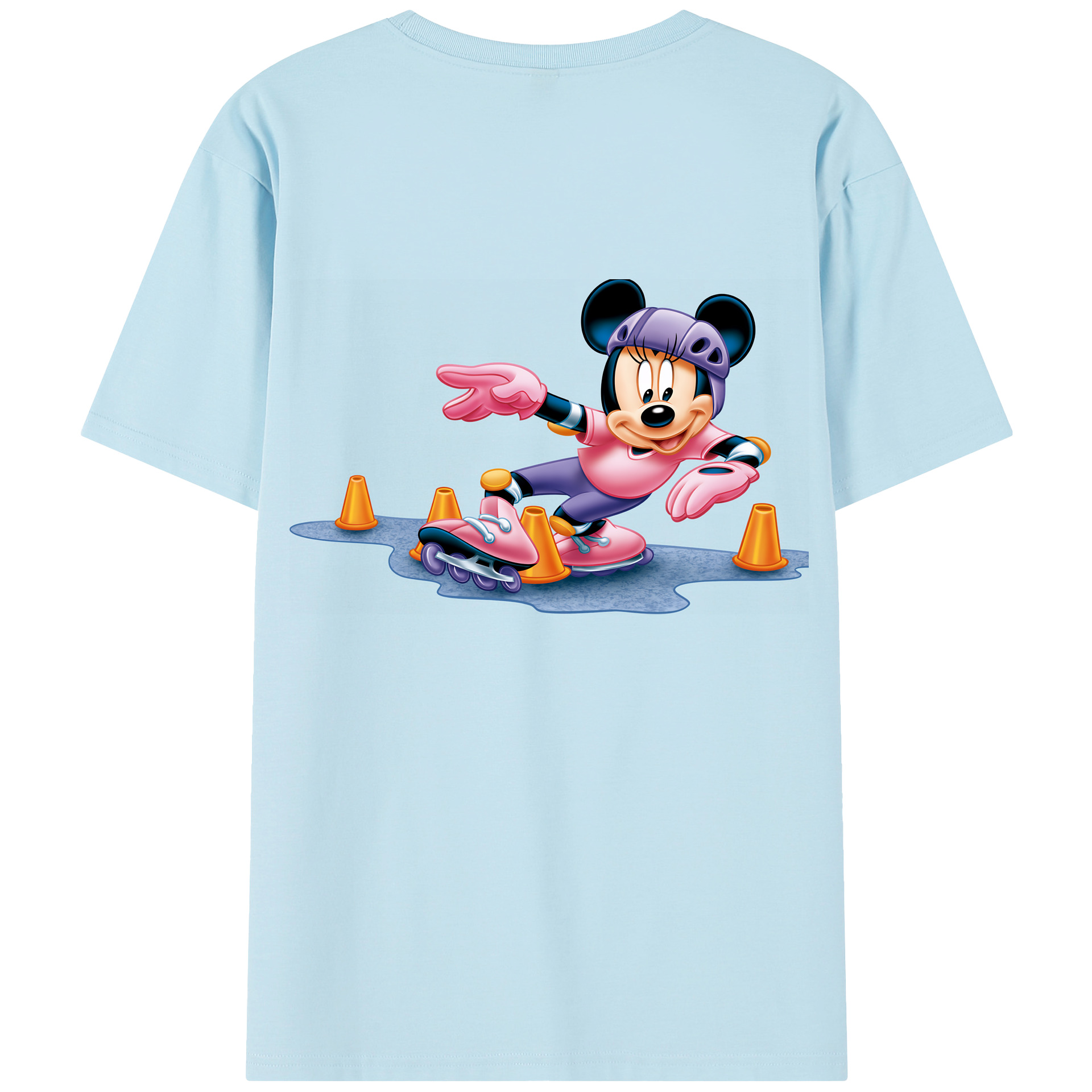 （画像用） ミッキーマウス Mickey Mouse 綿100％半袖Tシャツ（背面プリント）